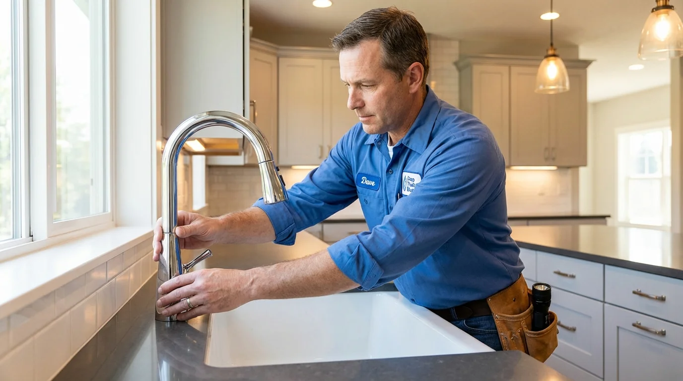 Kitchen faucet installation by Johns Plumbing LLC in Lake in the Hills