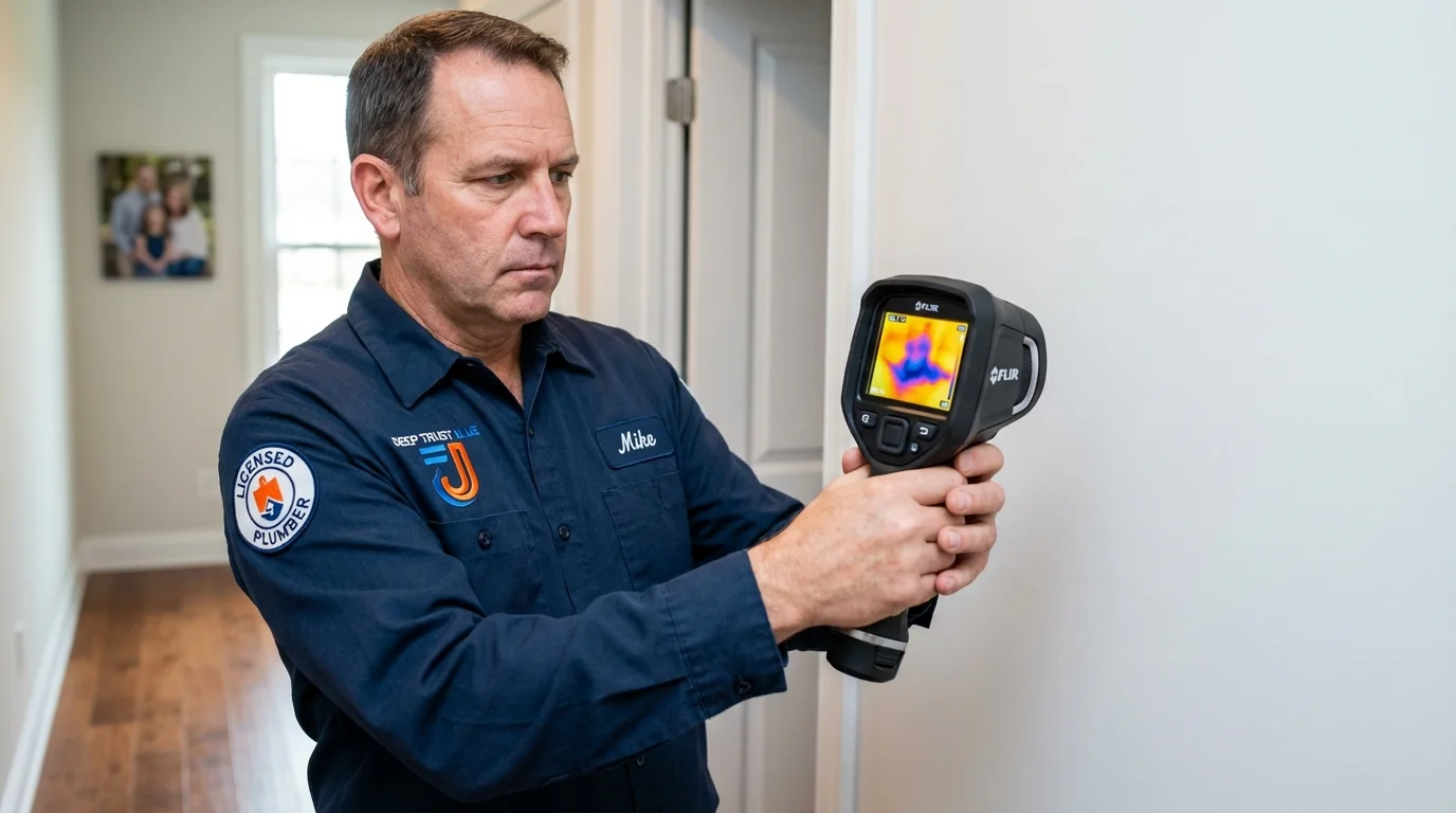 Thermal imaging leak detection by Johns Plumbing LLC in Lake in the Hills